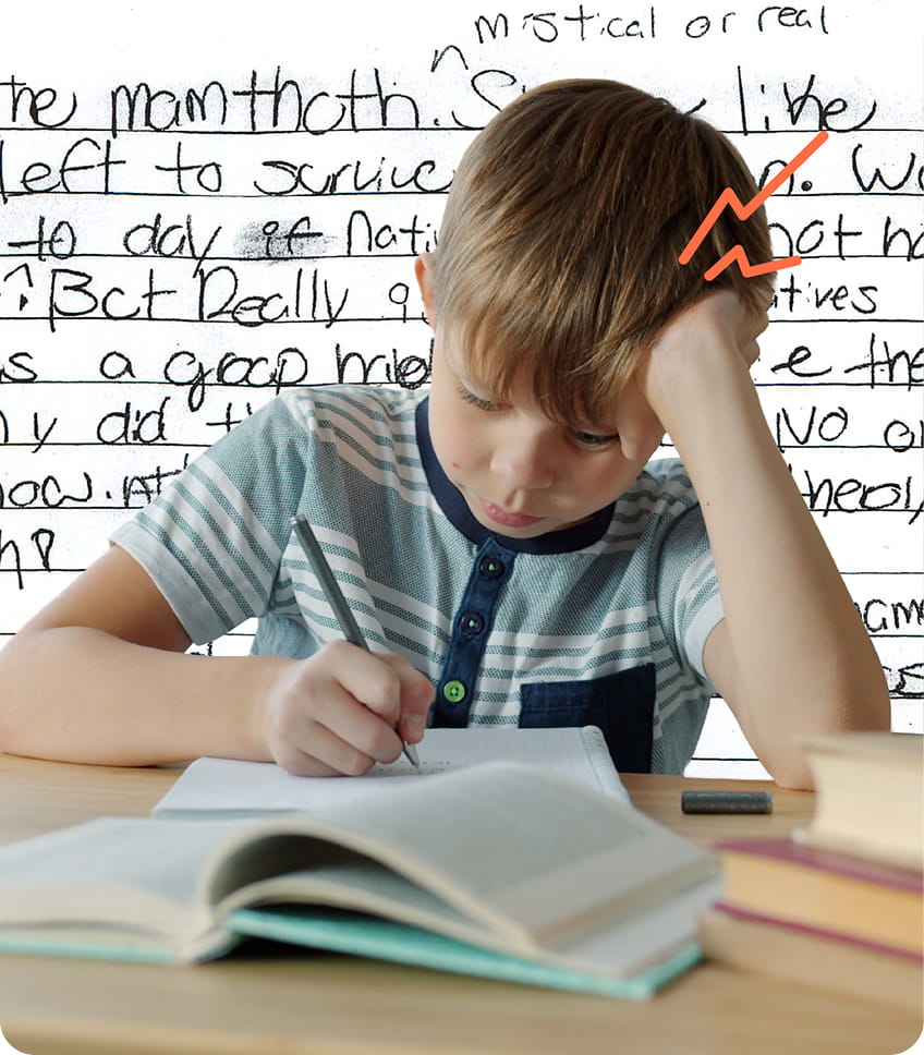 example of dysgraphia handwriting