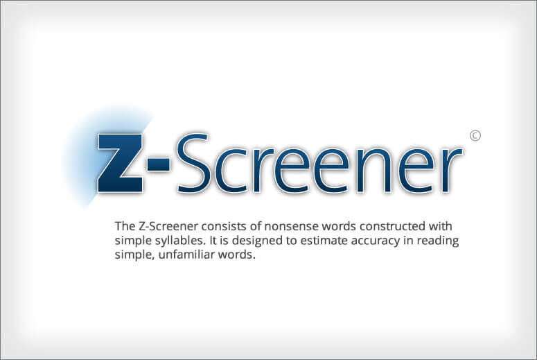 test dyslexie Zscreener Intro