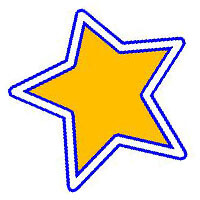 gold star used to praise childrens work