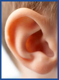 child's ear