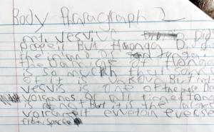 Handwriting Example Dysgraphia