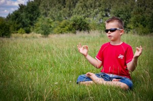 kid meditating