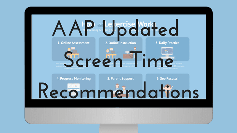 computer image of aap screen time updated recommendations