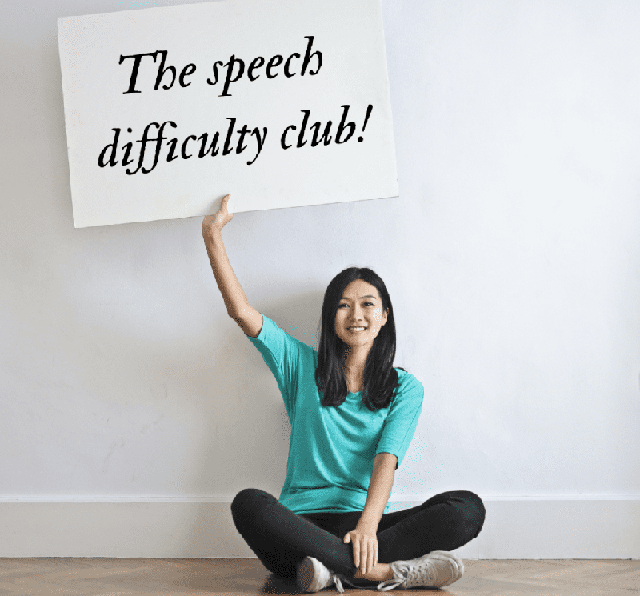 Speech therapist, speech tutor, speech difficulty