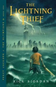 Book cover of Rick Riordan's The Lightning Thief